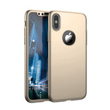 Apple iPhone X 360  goldene Hülle