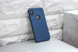 Apple iPhone X 360 Blaue Hülle mit Schutzglas